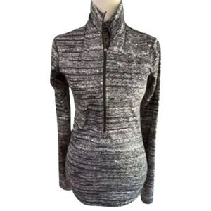 - Nike pro striped long sleeve zip up size small